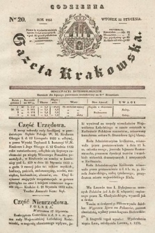 Codzienna Gazeta Krakowska. 1833, nr 20 |PDF|