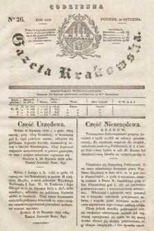 Codzienna Gazeta Krakowska. 1833, nr 26 |PDF|