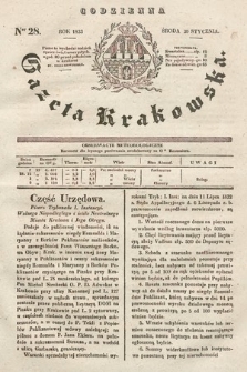 Codzienna Gazeta Krakowska. 1833, nr 28 |PDF|