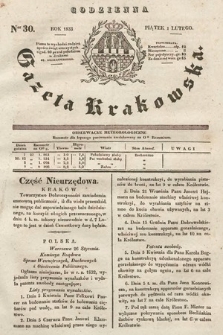 Codzienna Gazeta Krakowska. 1833, nr 30 |PDF|