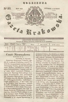 Codzienna Gazeta Krakowska. 1833, nr 33 |PDF|