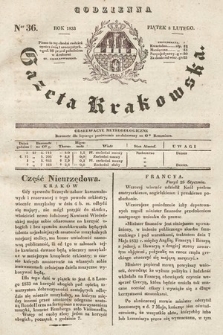 Codzienna Gazeta Krakowska. 1833, nr 36 |PDF|