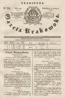 Codzienna Gazeta Krakowska. 1833, nr 38 |PDF|