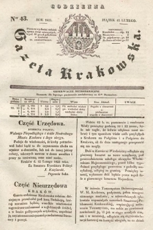 Codzienna Gazeta Krakowska. 1833, nr 43 |PDF|