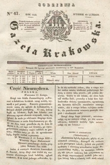 Codzienna Gazeta Krakowska. 1833, nr 47 |PDF|