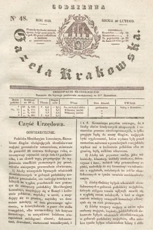 Codzienna Gazeta Krakowska. 1833, nr 48 |PDF|