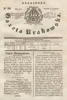 Codzienna Gazeta Krakowska. 1833, nr 50 |PDF|