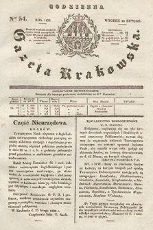 Codzienna Gazeta Krakowska. 1833, nr 54 |PDF|
