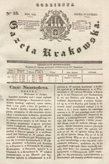 Codzienna Gazeta Krakowska. 1833, nr 55 |PDF|