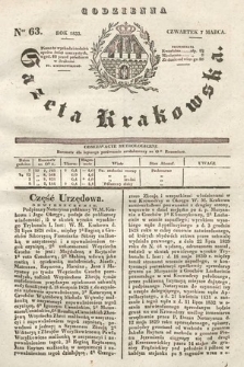 Codzienna Gazeta Krakowska. 1833, nr 63 |PDF|