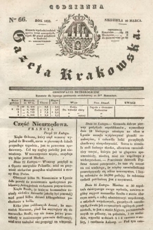 Codzienna Gazeta Krakowska. 1833, nr 66 |PDF|