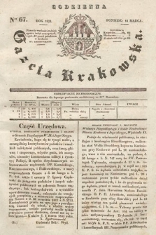 Codzienna Gazeta Krakowska. 1833, nr 67 |PDF|
