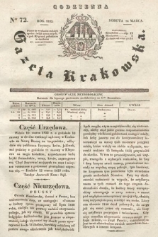 Codzienna Gazeta Krakowska. 1833, nr 72 |PDF|