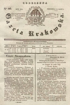 Codzienna Gazeta Krakowska. 1833, nr 86 |PDF|