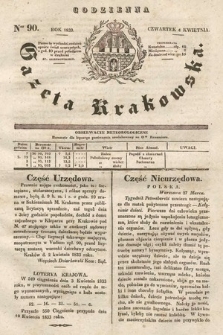Codzienna Gazeta Krakowska. 1833, nr 90 |PDF|