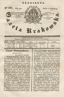 Codzienna Gazeta Krakowska. 1833, nr 101 |PDF|