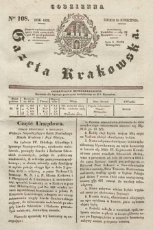 Codzienna Gazeta Krakowska. 1833, nr 108 |PDF|