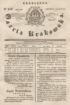 Codzienna Gazeta Krakowska. 1833, nr 112 |PDF|