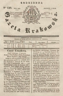 Codzienna Gazeta Krakowska. 1833, nr 120 |PDF|