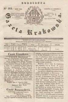 Codzienna Gazeta Krakowska. 1833, nr 161 |PDF|