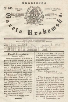 Codzienna Gazeta Krakowska. 1833, nr 165 |PDF|