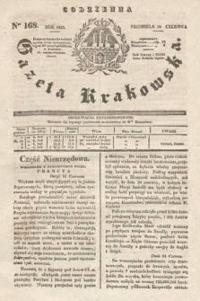 Codzienna Gazeta Krakowska. 1833, nr 168 |PDF|