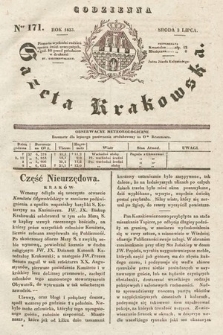 Codzienna Gazeta Krakowska. 1833, nr 171 |PDF|
