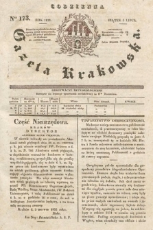 Codzienna Gazeta Krakowska. 1833, nr 173 |PDF|