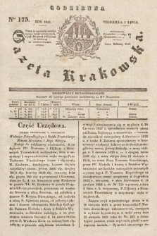 Codzienna Gazeta Krakowska. 1833, nr 175 |PDF|