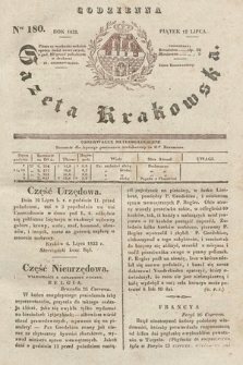 Codzienna Gazeta Krakowska. 1833, nr 180 |PDF|