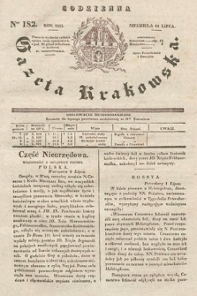 Codzienna Gazeta Krakowska. 1833, nr 182 |PDF|