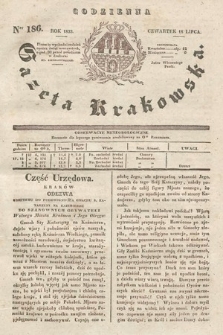 Codzienna Gazeta Krakowska. 1833, nr 186 |PDF|