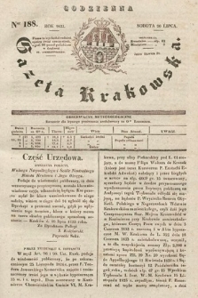 Codzienna Gazeta Krakowska. 1833, nr 188 |PDF|