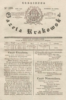 Codzienna Gazeta Krakowska. 1833, nr 190 |PDF|