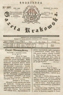 Codzienna Gazeta Krakowska. 1833, nr 197 |PDF|