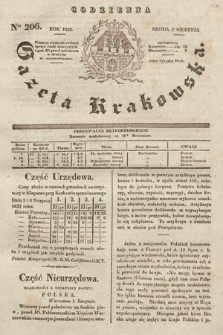 Codzienna Gazeta Krakowska. 1833, nr 206 |PDF|