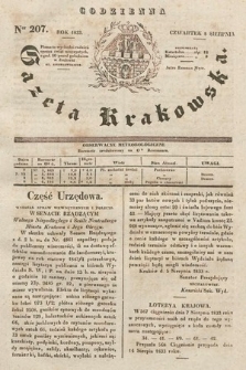 Codzienna Gazeta Krakowska. 1833, nr 207 |PDF|