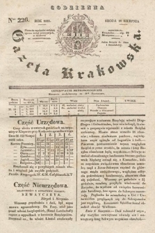Codzienna Gazeta Krakowska. 1833, nr 226 |PDF|