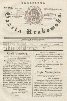 Codzienna Gazeta Krakowska. 1833, nr 227 |PDF|