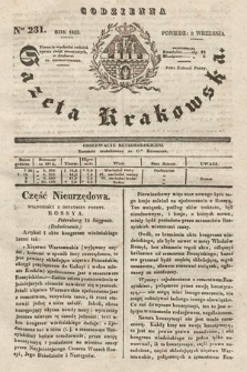Codzienna Gazeta Krakowska. 1833, nr 231 |PDF|