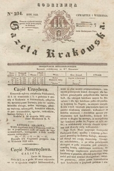 Codzienna Gazeta Krakowska. 1833, nr 234 |PDF|