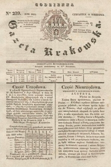 Codzienna Gazeta Krakowska. 1833, nr 239 |PDF|
