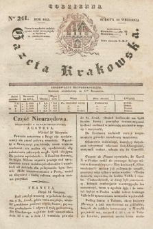 Codzienna Gazeta Krakowska. 1833, nr 241 |PDF|