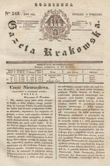 Codzienna Gazeta Krakowska. 1833, nr 243 |PDF|