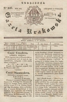 Codzienna Gazeta Krakowska. 1833, nr 246 |PDF|
