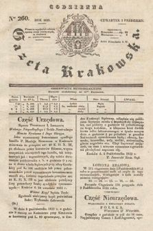 Codzienna Gazeta Krakowska. 1833, nr 260 |PDF|