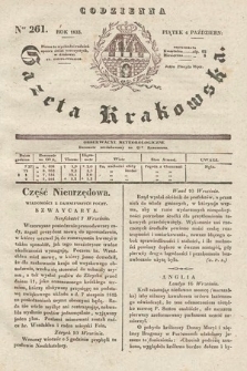 Codzienna Gazeta Krakowska. 1833, nr 261 |PDF|