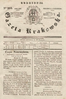 Codzienna Gazeta Krakowska. 1833, nr 263 |PDF|