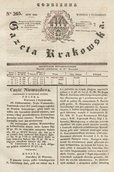 Codzienna Gazeta Krakowska. 1833, nr 265 |PDF|