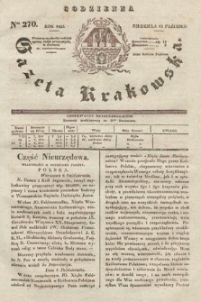 Codzienna Gazeta Krakowska. 1833, nr 270 |PDF|